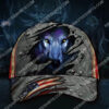 The Wolf Face America Flag All Over Printed Classic Cap