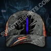 Thin Blue Line America Flag All Over Printed Classic Cap