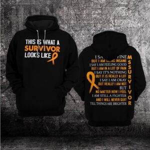 This Is What A Survivor Looks Like Multiple Sclerosis Awareness 3D Hoodie %E2%80%93 Limited Edition