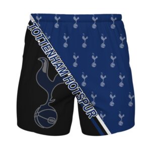 Tottenham Hotspur Logo Black Blue 3D Shirt Hoodie
