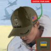 Ukraini American Stand For Ukraine Hat Support Ukraine Custom Name Cap