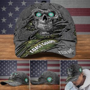 Us Coast Guard Military Veteran Personalized Skull Cap