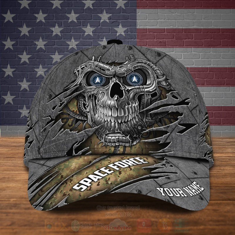 Us Space Force Military Veteran Personalized Skull Cap Us Space Force Military Veteran Personalized Skull Cap