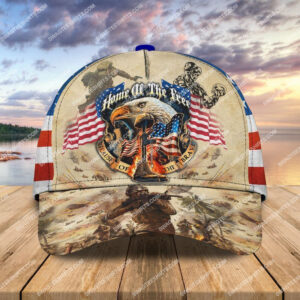 Usa Veteran Home Of The Free Because Of The Brave Classic Cap
