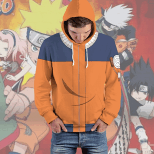 Uzumaki Naruto 3D Hoodie Zip Hoodie