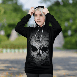 Valknut Rune Skull 3D Shirt Hoodie
