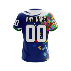 Vancouver Canucks Autism Awareness Personalized Nhl 3D Shirt Hoodie