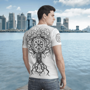 Vegvisir Yggdrasil Raven Hammer 3D Shirt Hoodie