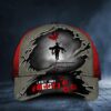 Veteran Poppy Blood To Memories Lest We Forget Canada Flag Cap