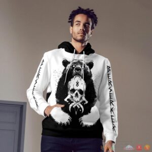 Viking Bear Claws And Yggdrasil 3D Shirt Hoodie