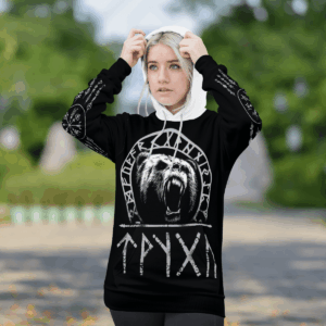 Viking Bear Raven 3D Shirt Hoodie