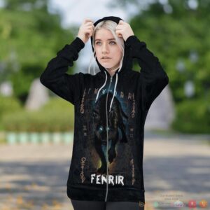 Viking Fenrir Odin 3D Shirt Hoodie