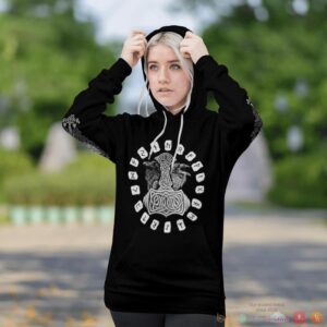 Viking Hammer Raven 3D Shirt Hoodie