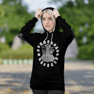 Viking Hammer Raven 3D Shirt Hoodie