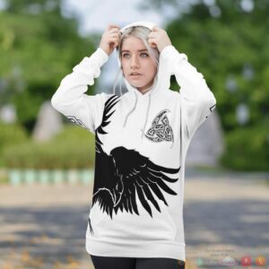 Viking Huginn And Muninn Raven Of Odin 3D Shirt Hoodie