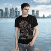Viking Jormungandr Odin Orange Black 3D Shirt Hoodie