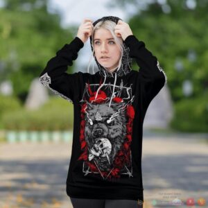 Viking Odin Fenrir Wolf 3D Shirt Hoodie
