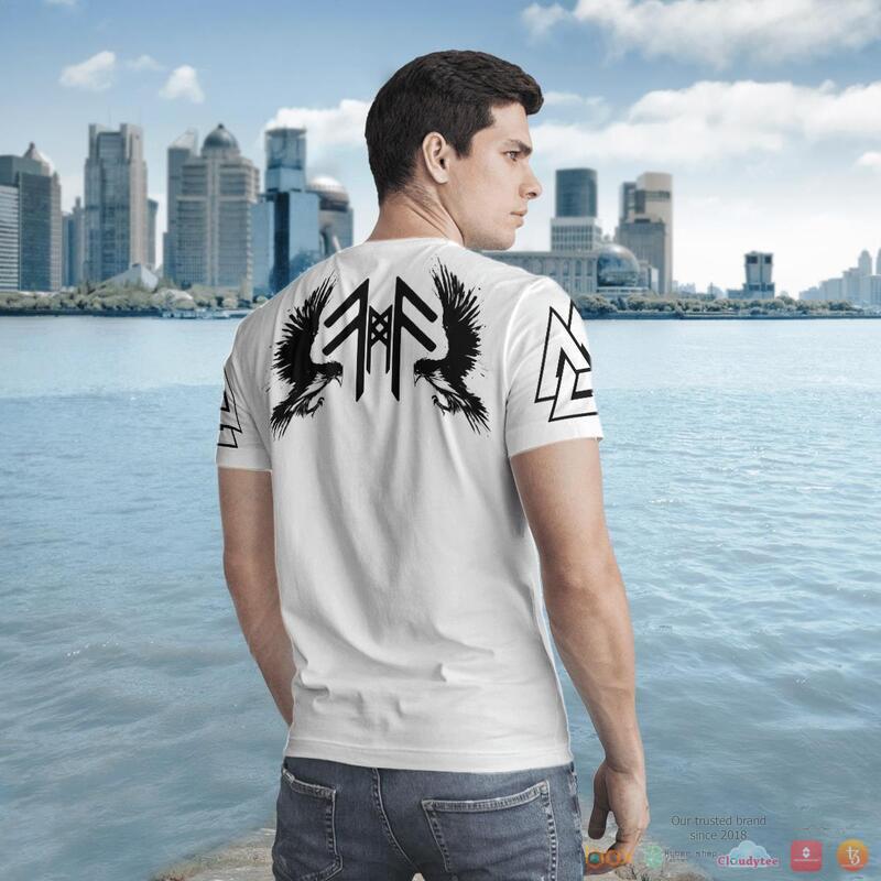 Viking OdinS Ravens Huginn And Muninn 3D Shirt Hoodie Viking OdinS Ravens Huginn And Muninn 3D Shirt Hoodie
