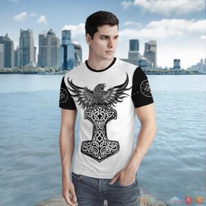 Viking Raven Hammer Yggdrasil Tree Of Life 3D Shirt Hoodie