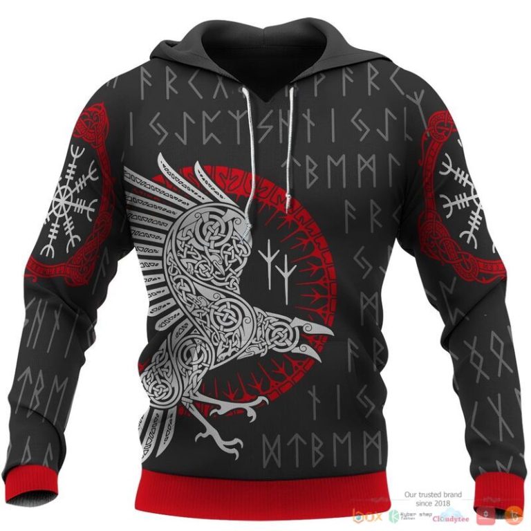 Viking-Raven-Rune-3D-Shirt-Hoodie-1