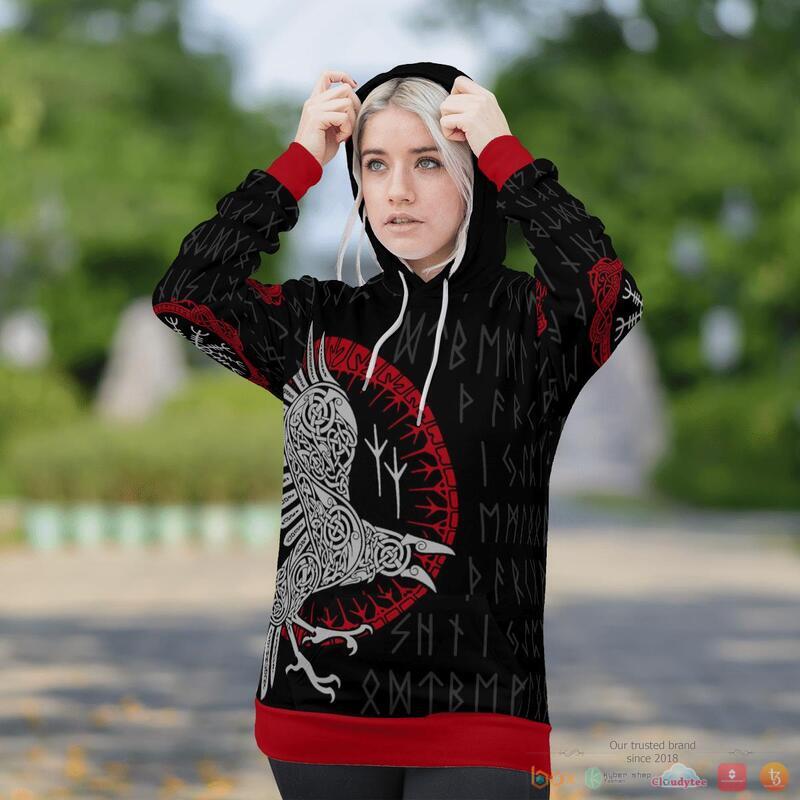 Viking Raven Rune 3D Shirt Hoodie Viking Raven Rune 3D Shirt Hoodie