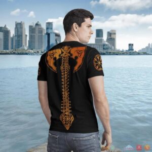 Viking Skull Viking And Backbone Is An Ax 3D Shirt Hoodie