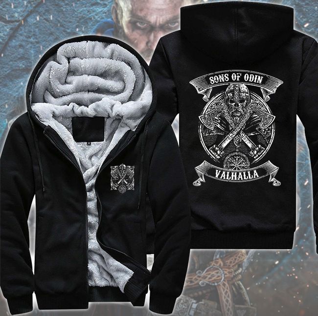 Viking-Son-Of-Odin-Fleece-Hoodie-Jacket-1