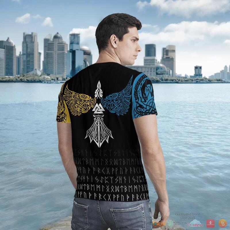 Viking The Sons Of Fenrir Skoll And Hati Raven 3D Shirt Hoodie Viking The Sons Of Fenrir Skoll And Hati Raven 3D Shirt Hoodie