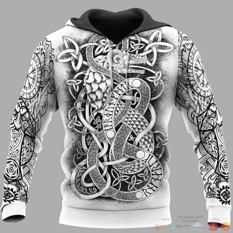 Viking-Viking-Art-Jormungandr-3D-Shirt-Hoodie-1