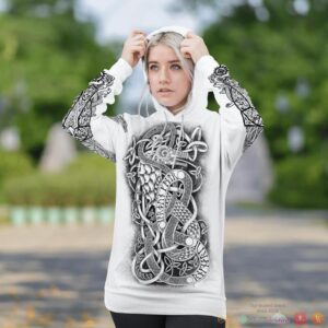 Viking Viking Art Jormungandr 3D Shirt Hoodie