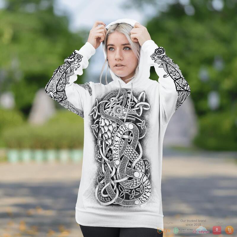 Viking Viking Art Jormungandr 3D Shirt Hoodie Viking Viking Art Jormungandr 3D Shirt Hoodie