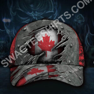 Vintage Canada Flag All Over Printed Classic Cap