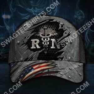 Vintage Registered Nurse All Over Printed Classic Cap