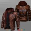 Washington Capitals Black Brown Leather Jacket
