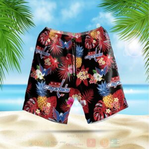Washington Capitals Hawaiian Shirt Short