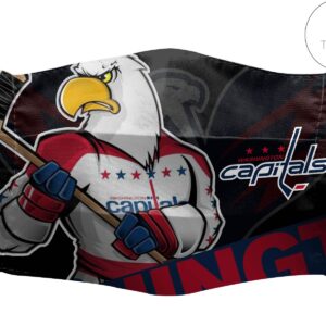 Washington Capitals Nhl Cartoon Wordmark 3D Face Mask