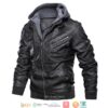 Washington Capitals Nhl Hockey Sons Of Anarchy Black Motorcycle Leather Jacket