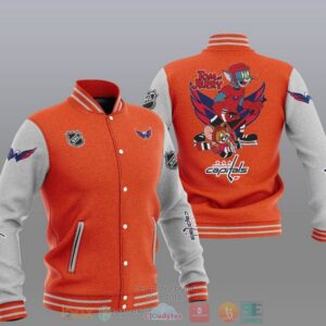 Washington Capitals Nhl Tom And Jerry Baseball Jacket