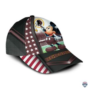 Washington Redskins Nfl Mickey Mouse 3D Cap