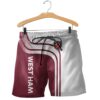 West Ham United White Red 3D Shirt Hoodie