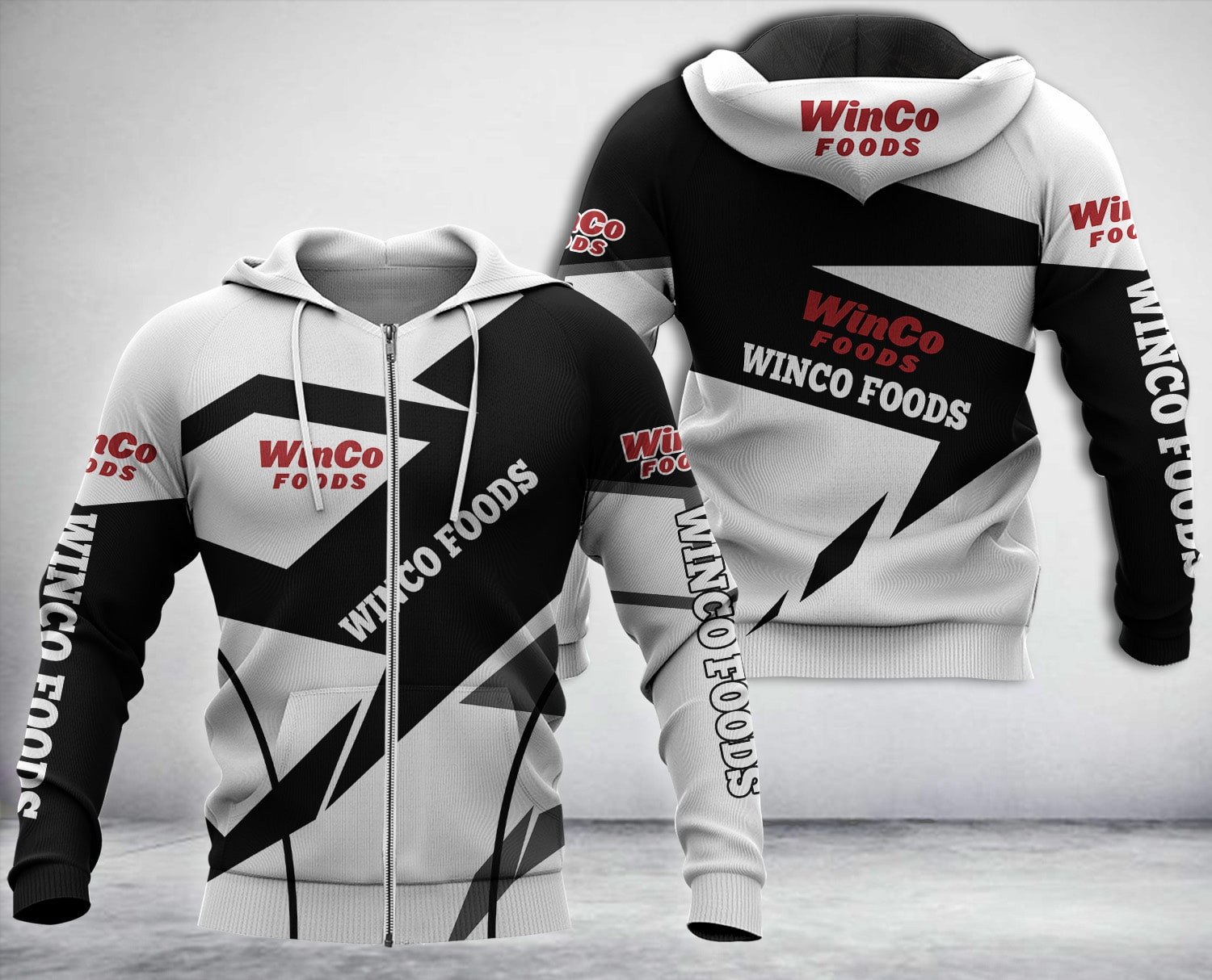 Winco Foods Company Hoodie Zip Hoodie Winco Foods Company Hoodie Zip Hoodie