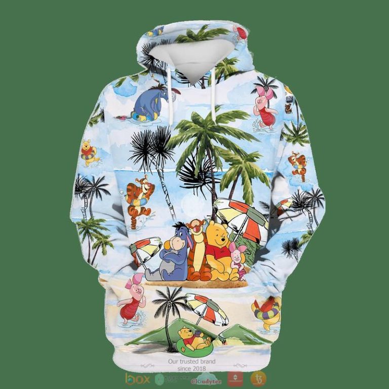 Winnie-The-Pooh-Friends-Summer-Time-3D-Shirt-Hoodie-1