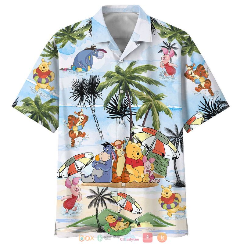 Winnie The Pooh Friends Summer Time 3D Shirt Hoodie Winnie The Pooh Friends Summer Time 3D Shirt Hoodie