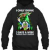 Witch I Only Drink Mountain Dew 3 Days A Week 2D Shirt Hoodie
