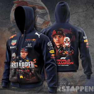 World Champion Max Verstappen F1 Redbull Honda 3D Shirt Hoodie