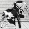 Yin Yang Wolf Skoll And Hati 3D Shirt Hoodie